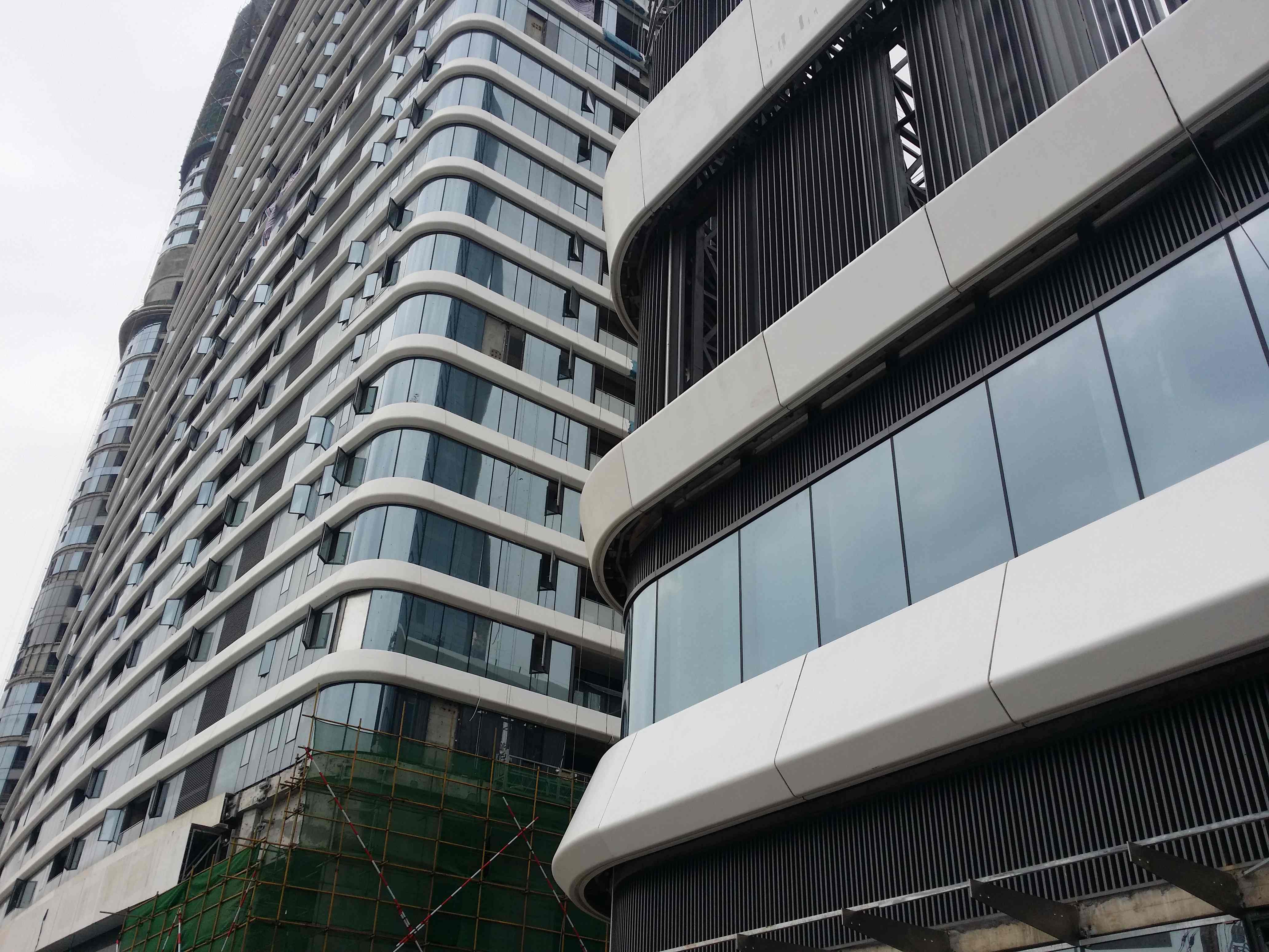 深圳前海金融大厦grc墙面造型装饰工程安