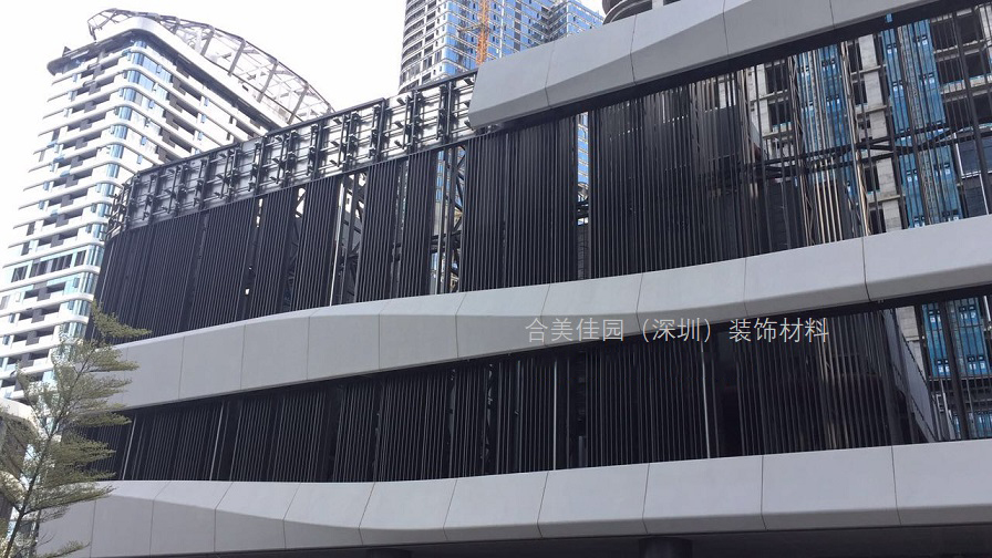深圳前海金融大厦grc墙面造型装饰工程安